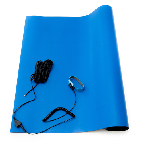 esd soldering mat kit blue
