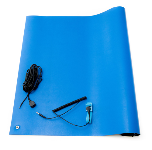 ESD Soldering Mat Kit - 24 Inch x 24 Inch - Blue Color - Made in USA